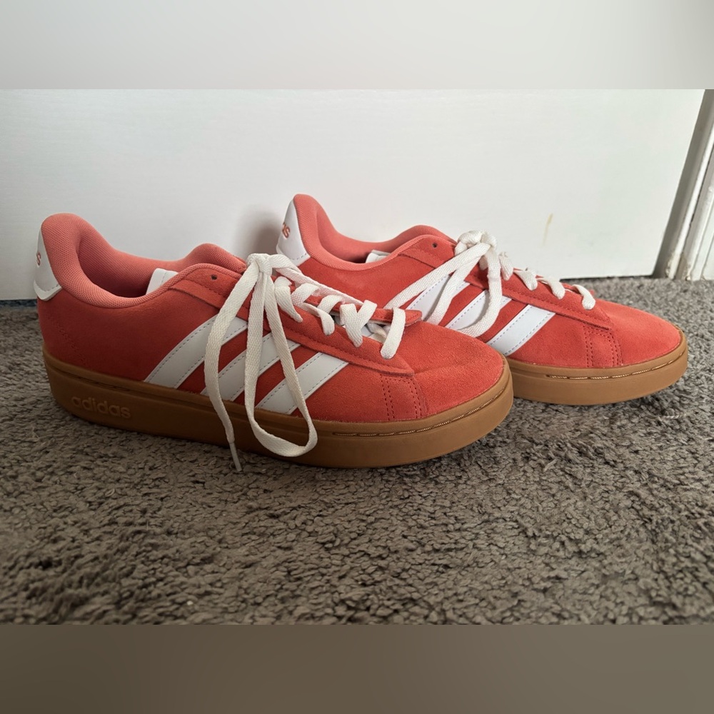Brand New Adidas Court Sneakers in Rust